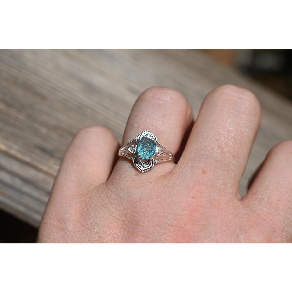 Handmade Aquamarine Ring for Eco-Friendly and Minimalist Fashion Lovers